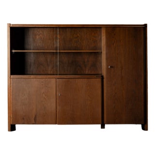 Art Deco Cabinet in Walnut by Bruno Paul for Veb Deutsche Werkstätten Hellerau, 1930s For Sale