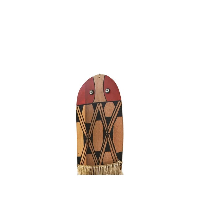 1980s Vintage Mehinaku Tribe Spatula for Spreading Manioc Dough Xingu Brazil For Sale - Image 5 of 8