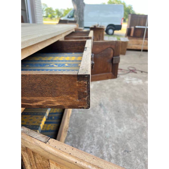 French 18th Century Louis XV Provincial Bleached Walnut Two Door Buffet For Sale - Image 6 of 12