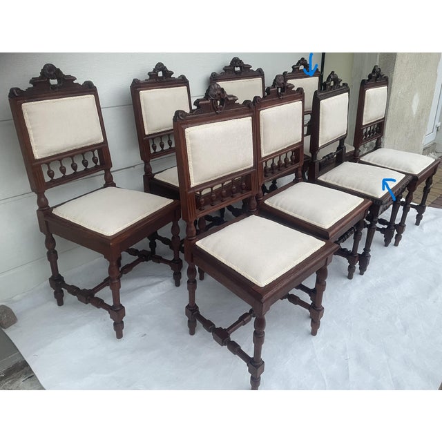 Neo-Renaissance Oak Chairs, 1900s, Set of 8 For Sale - Image 11 of 18