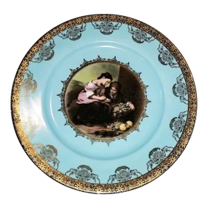 1950s Fine Art Gilt Charger