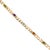 Modern Vintage 14k Yellow Gold 11.98ctw Multi Gem Rainbow Curb Link Chain Necklace For Sale - Image 3 of 8