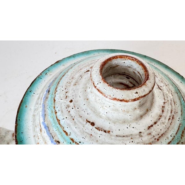 Ceramic Small French Ceramic Lidded Box, 1960s For Sale - Image 7 of 12