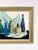 Textile Vintage Original Oil Painting Still Life Bottles Jugs, Framed Art, Canvas, Blue For Sale - Image 7 of 11
