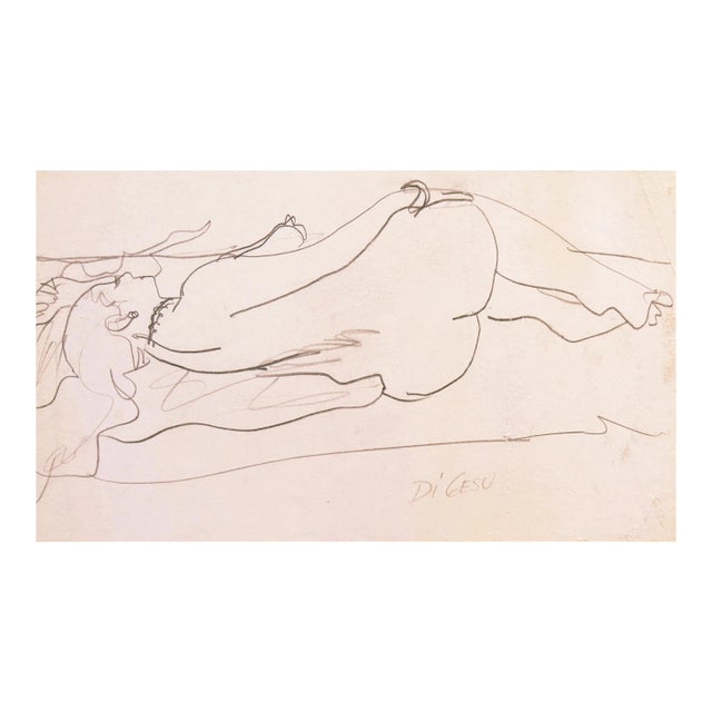 'Reclining Nude' by Victor Di Gesu, Paris, Salon D'Automne, Académie Chaumière, San Francisco Art Association, Los Angeles County Museum of Art For Sale
