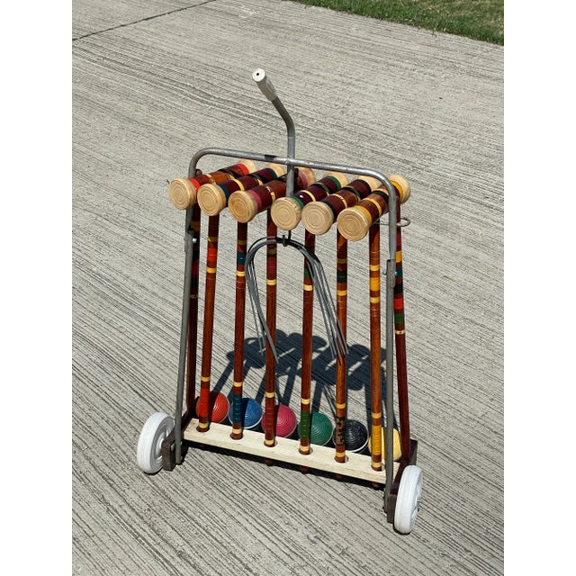 Croquet Set With Cart Chairish