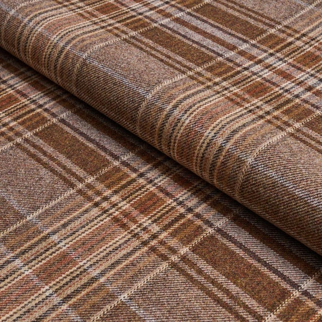 Schumacher Schumacher Campbell Plaid Fabric In Terra For Sale - Image 4 of 6