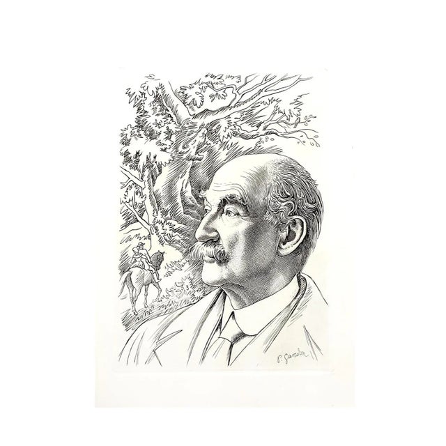 Pierre Gandon - Portrait - Original Lithograph 1956 For Sale - Image 7 of 7