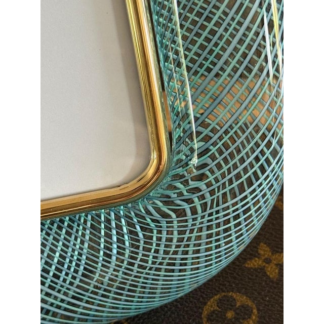 2000 - 2009 Blue Murano Glass Photo Frame with Filigree, 2000s For Sale - Image 5 of 13