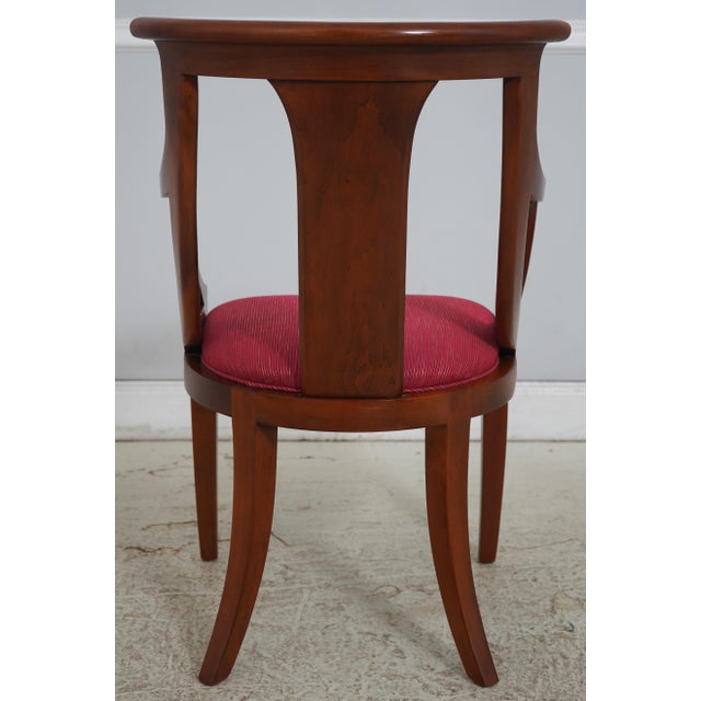 Stickley Set of 8 Stickley Cherry Regency Dining Room Chairs For Sale - Image 4 of 18
