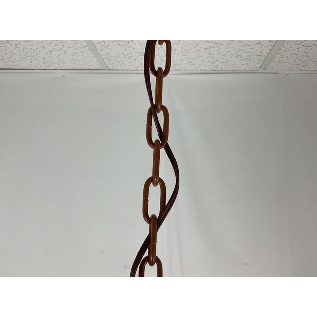 1960s Whimsical Chinoiserie Faux Bamboo Monkey Chandelier With Black Teardrop Accents For Sale - Image 13 of 16