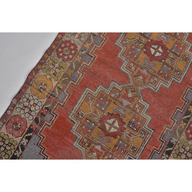 1950s Small Neutral Anatolian Rug, Organic Modern Home Decor For Sale - Image 4 of 10