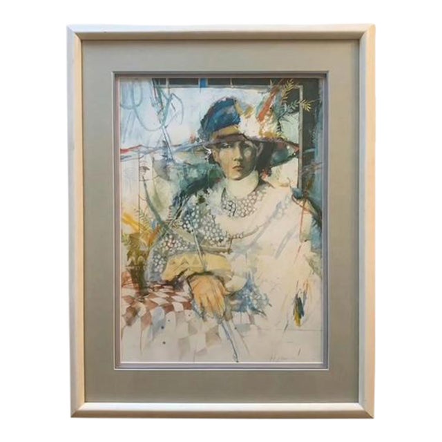 Late 20th Century “Time Circle of a Woman” S/N Limited Ed. Lithograph by Amy Burnett For Sale