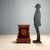 Baroque style prie-dieu crafted in the 20th century using antique woods, particularly walnut. The piece features a shaped...