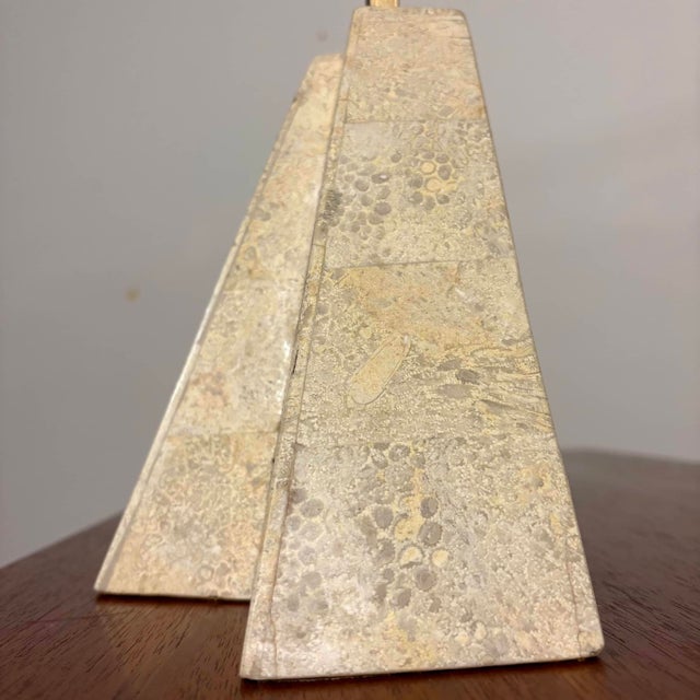 Vintage Inlaid Stone Mask Sculpture by Joseph A. De Castro For Sale - Image 9 of 12