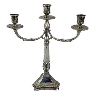 Liberty 800 Silver 3-Flame Candelabra, 20th Century For Sale