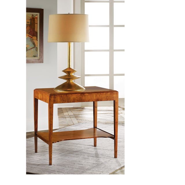 Traditional Modern History Large Georgian End Table - Brown For Sale - Image 3 of 3