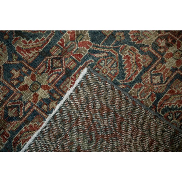 Navy Blue Vintage Distressed Hamadan Rug Runner - 5'1" x 10'1" For Sale - Image 8 of 12