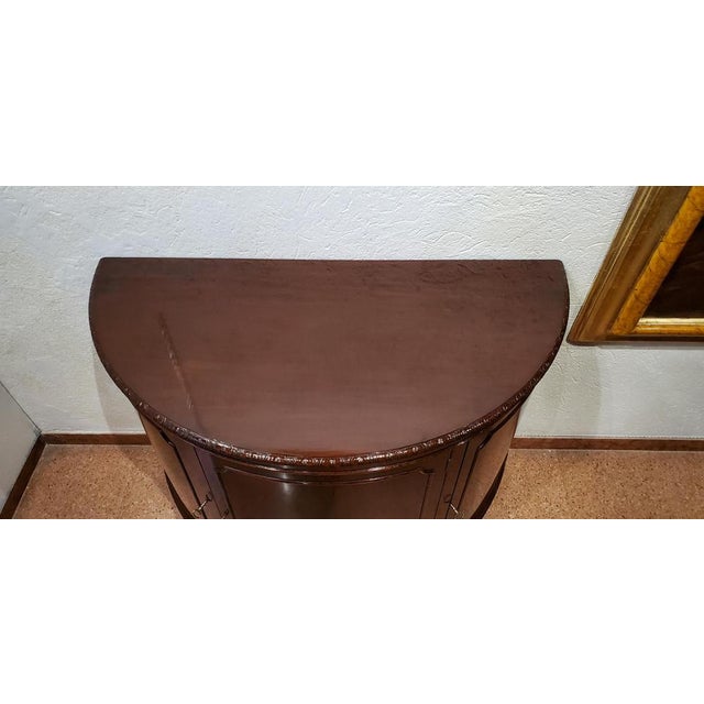 Antique English Crescent Sideboard For Sale - Image 10 of 13