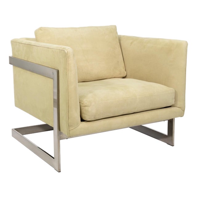 Milo Baughman Cantilever T Back Lounge Chair for Thayer Coggin For Sale