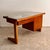 Wood Mid-Century Italian Desk with Z-Shaped Legs and Glass Top, 1970s For Sale - Image 7 of 9