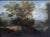 A landscape composed in a pastoral and poetic atmosphere, featuring in the foreground a path winding through an...