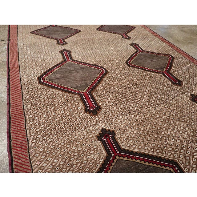 Mid 20th Century Galerie Shabab Collection Mid-20th Century Turkish Anatolian Wide Gallery Runner For Sale - Image 5 of 10