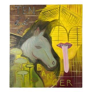 Steven E Robertson, Ten £ Banger, 2025, Oil on Canvas For Sale
