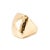 Modern Roberto Coin Martellato 18k Yellow Gold Hammered Dome Ruby Cocktail Ring, Size 6.5 For Sale - Image 3 of 9