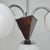 Art Deco Bauhaus Style Wood and White Glass Globes Pendant Light, 1930s For Sale - Image 9 of 10