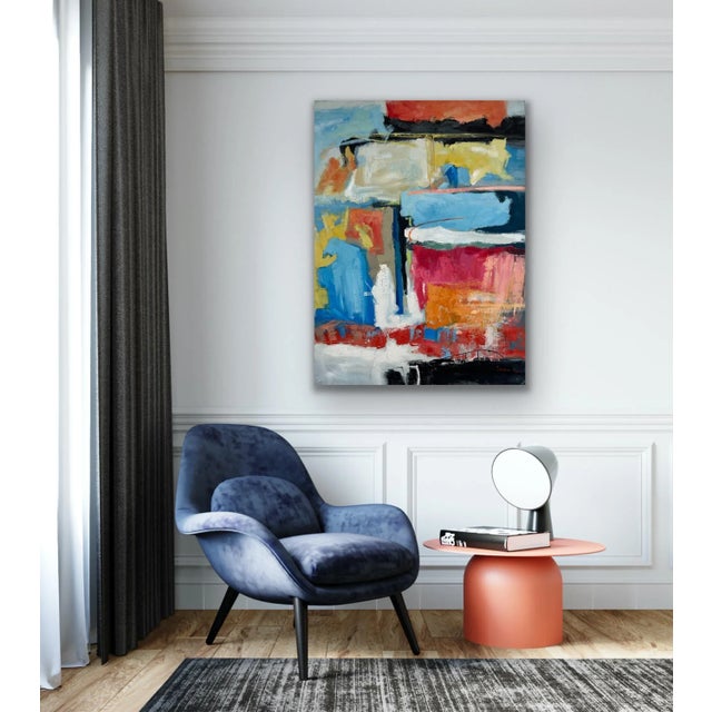 Contemporary Abstract Original Oil Painting For Sale - Image 4 of 12