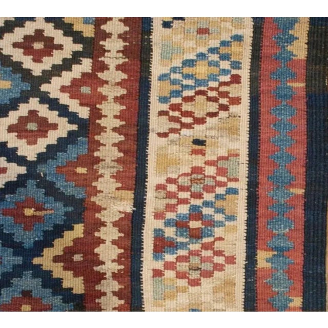 Tribal Early 20th Century Saveh Kilim Runner For Sale - Image 3 of 8