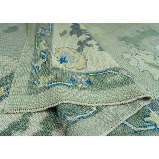 Turkish Oushak Rug 8'10" x 12' #19547 For Sale In Houston - Image 6 of 8