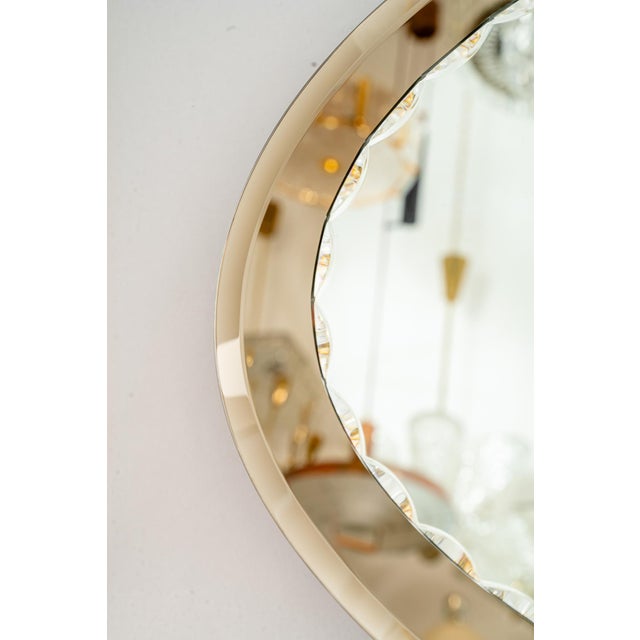 Vintage Italian Oval Mirror, 1960s For Sale - Image 9 of 18