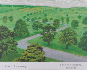 Green Valley Poster after David Hockney