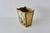 Textile Italian Florentine Gold Gilt Finish Decoupage Cherubs Wastebasket Vintage Mid-Century For Sale - Image 7 of 13