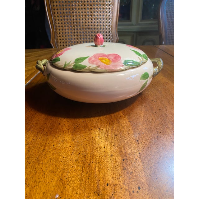 Franciscan Desert Rose 7” Covered Vegetable Casserole Dish Usa For Sale - Image 12 of 12