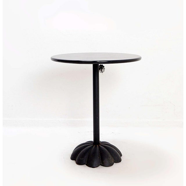 Black Vintage Daisy Side Table with Adjustable Height For Sale - Image 8 of 13