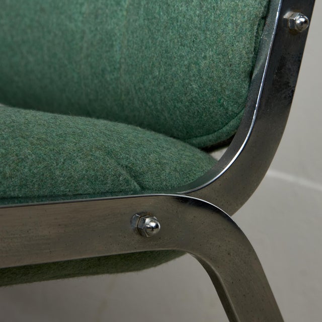 Mint Green Chrome Chair, 1970s For Sale - Image 12 of 16