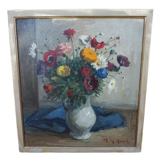 Belgium Painting, 20th-Century, Oil on Canvas, Framed For Sale