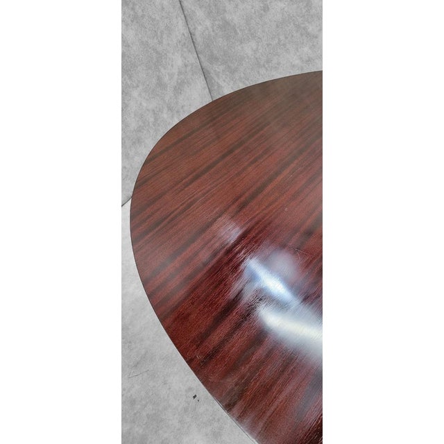 Mid 20th Century Vintage Art Deco Barbara Barry Oval Mahogany 2 Leaf Extension Dining Table For Sale - Image 5 of 11