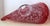 Large Festive Hand-Blown Crimson Red and White Speckled Art Glass Conch Shell Centerpiece For Sale - Image 13 of 15