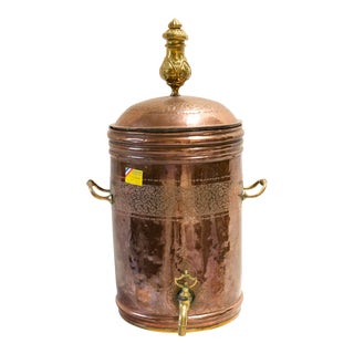 Late 19th Century Dutch Copper Beverage Dispenser For Sale