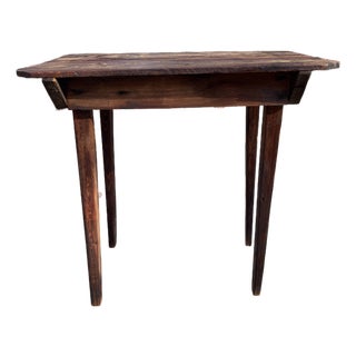 1920s Primitive Tall Harvest Table For Sale