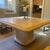 Authentic Kreiss Collection Solid Travertine Square Dining Table For Sale In Los Angeles - Image 6 of 12
