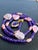 Artisan Amethyst Pendant Necklace With Genuine Argentine Rhodochrosite and Gilded Accents For Sale - Image 11 of 18