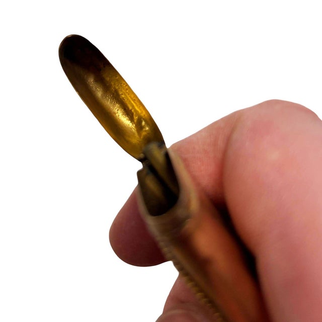 19th Century Late Victorian Western 10k Gold Stallion Pair Match Safe Vesta W/ Diamond For Sale - Image 4 of 5