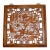 Antique Camphor Wood Screen Chinese Jumu Panel Lotus and Birds Openwork For Sale