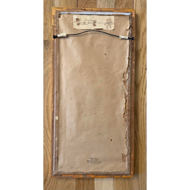 Wood Vintage Framed Chinese Fabric and Paper Dimensional Art For Sale - Image 7 of 7