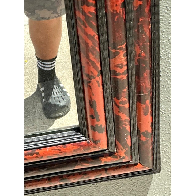 Vintage 19th Century Tortoiseshell and Ebonized Fruitwood Stacked Mirror For Sale - Image 14 of 18